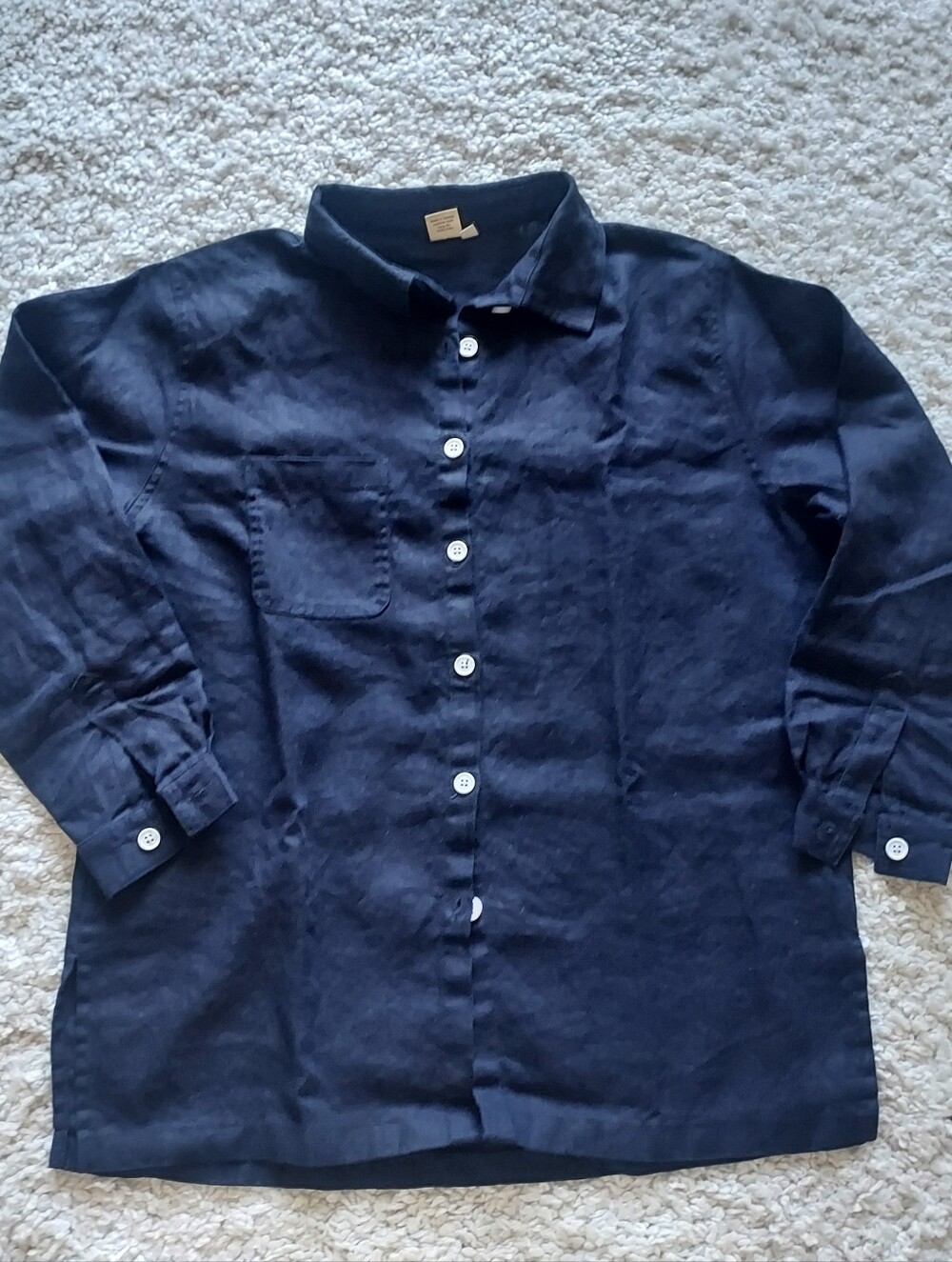 Shelter Clothing Lloyd Shirt S Navy